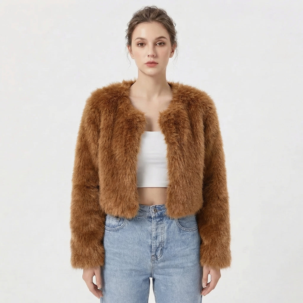 Vera | Women's Luxe Faux Fur Jacket, Soft Winter Jacket