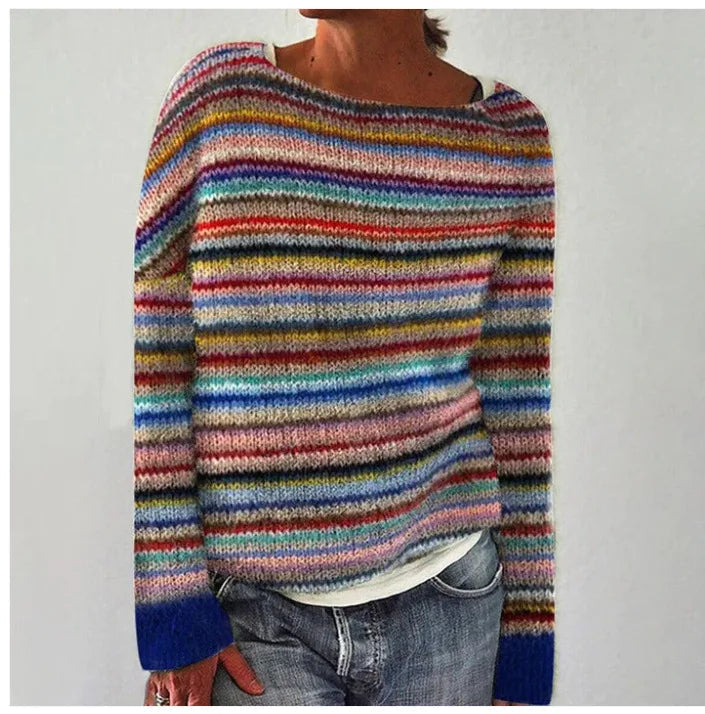Linsy | Women's Elegant Sweater, Patterned Winter Knit
