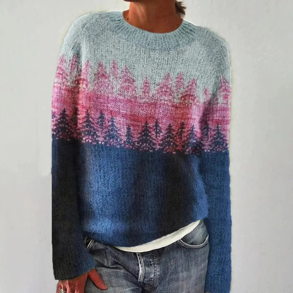 Linsy | Women's Elegant Sweater, Patterned Winter Knit