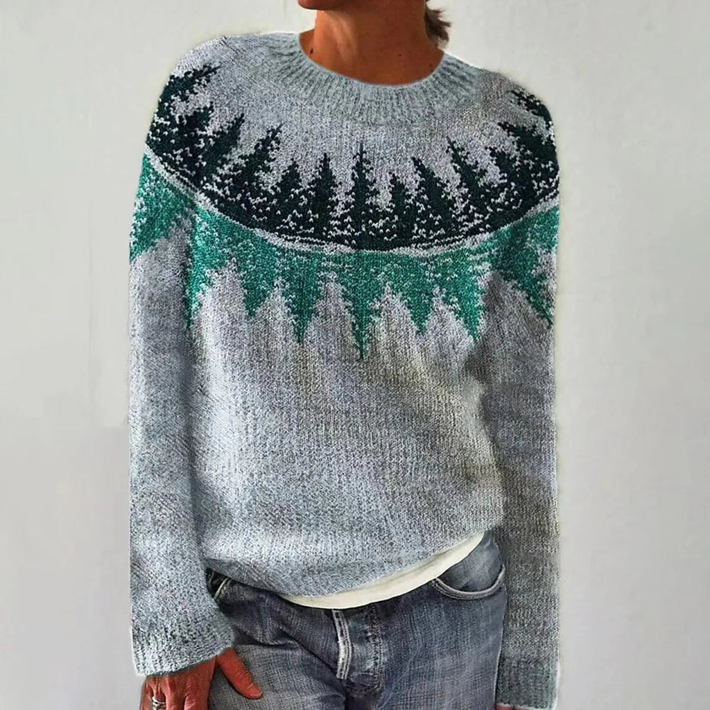 Linsy | Women's Elegant Sweater, Patterned Winter Knit