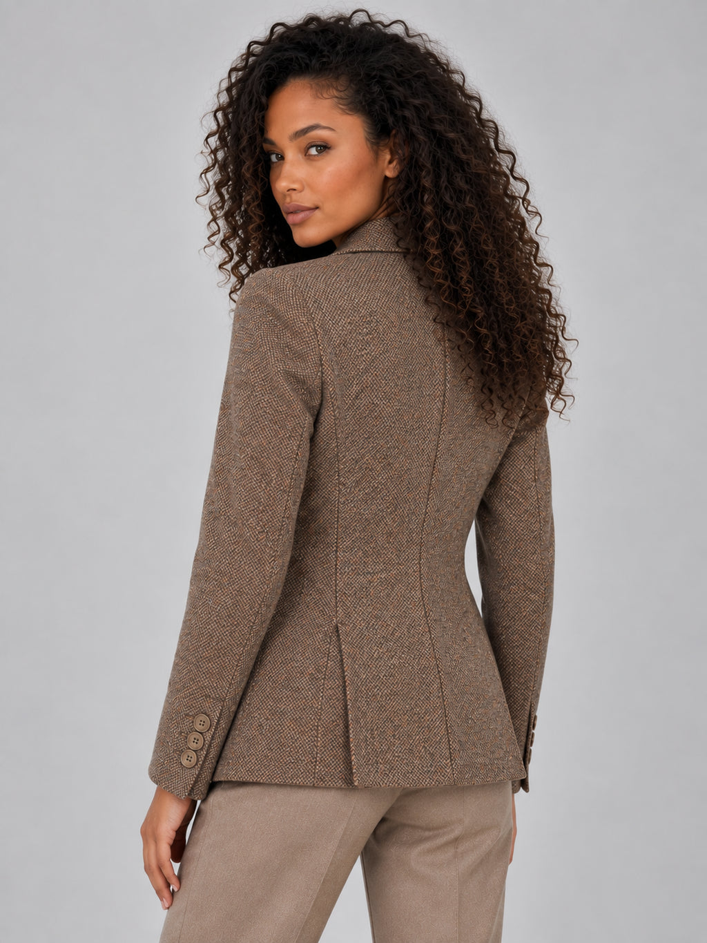 Wendy | Women's Single Breasted Wool Blend Blazer Tailored Smart Casual Autumn Winter