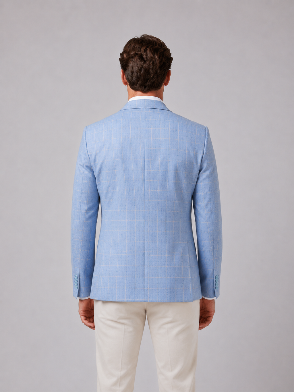 Cassius | Men's Tailored Windowpane Blazer, Smart Check Blazer