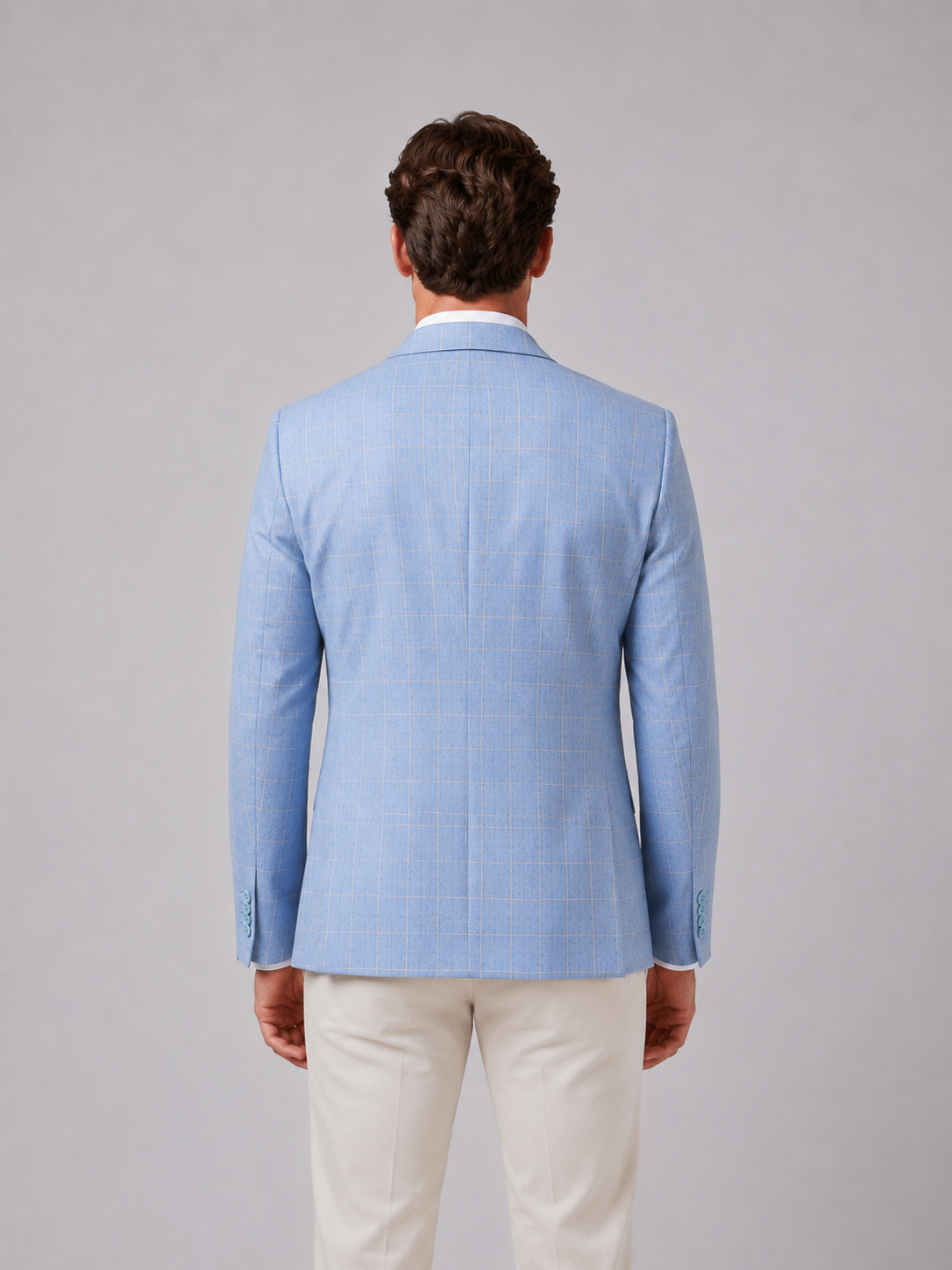 Cassius | Men's Tailored Windowpane Blazer, Smart Check Blazer
