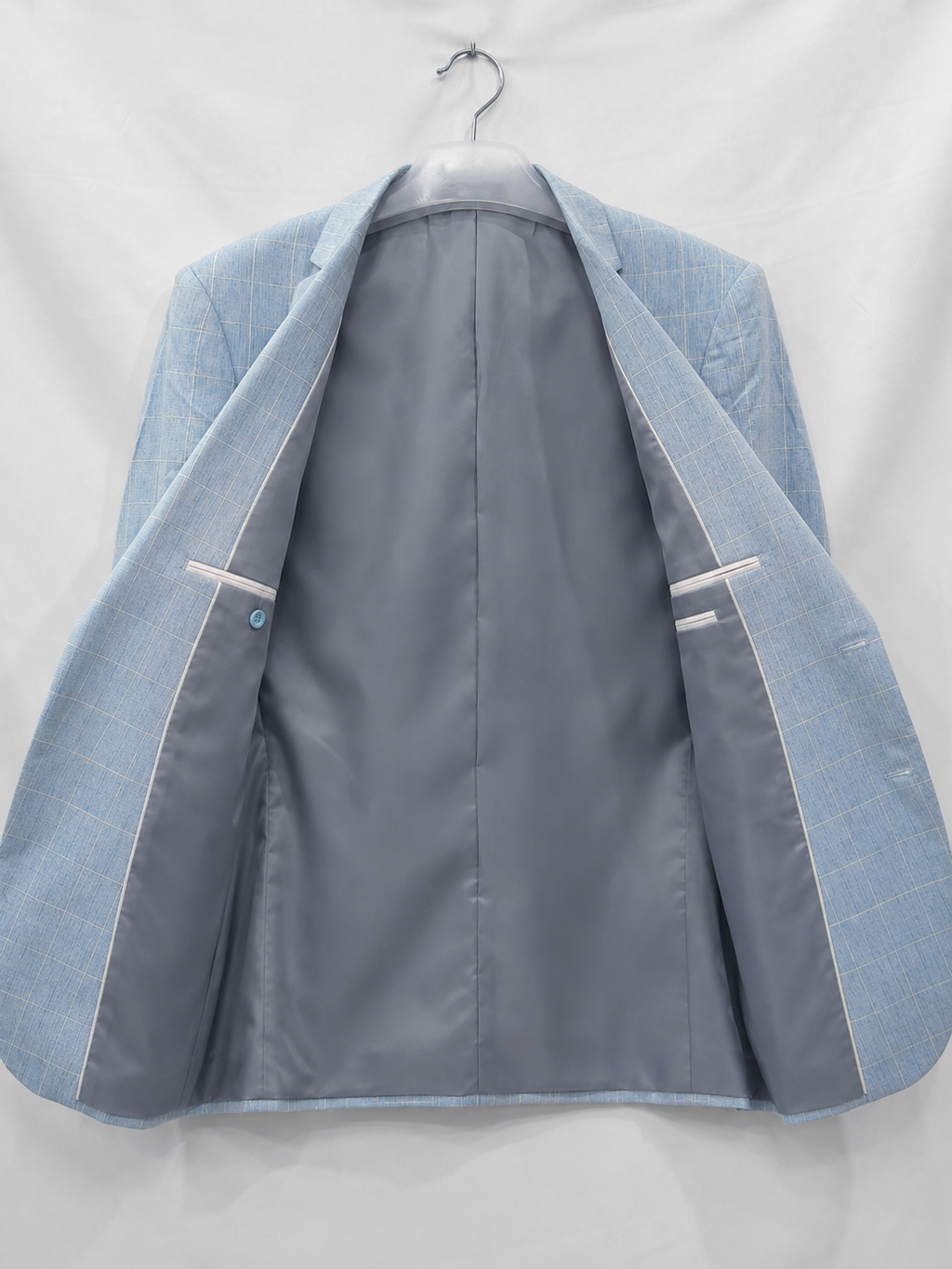 Cassius | Men's Tailored Windowpane Blazer, Smart Check Blazer