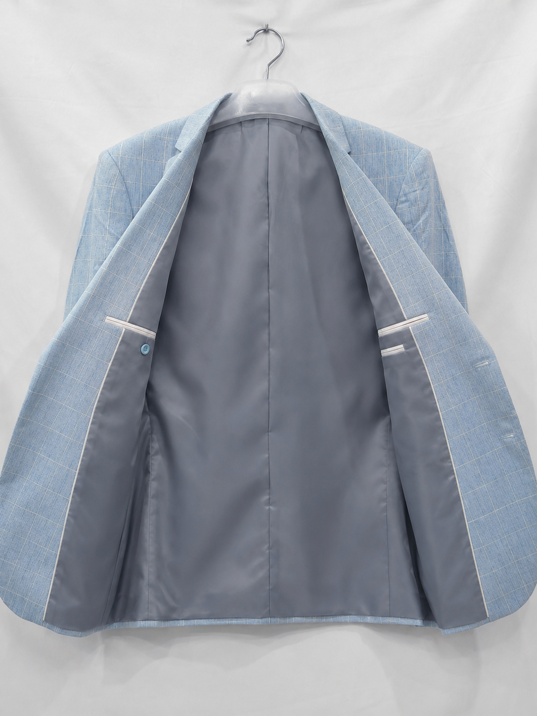 Cassius | Men's Tailored Windowpane Blazer, Smart Check Blazer